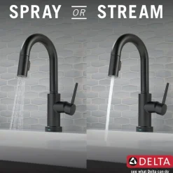 Delta Trinsic Single Handle Pull-Down Bar Faucet with TouchO Technology