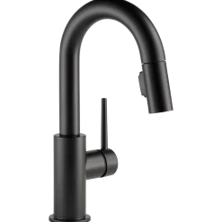 Delta Trinsic Single Handle Pull-Down Bar/Prep Kitchen Limited Swivel