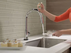 Delta Trinsic Single Handle Pull-Down Kitchen Faucet with TouchO Technology
