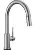 Delta Trinsic Single-Handle Pull-Down Kitchen Faucet with TouchO | Hands Free and Touch