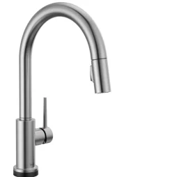 Delta Trinsic Single-Handle Pull-Down Kitchen Faucet with TouchO | Hands Free and Touch