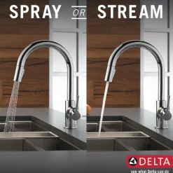 Delta Trinsic Single Handle Pull Down Kitchen Faucet
