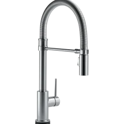 Delta Trinsic Single Handle Pull-Down Spring Spout Kitchen Faucet with TouchO Technology