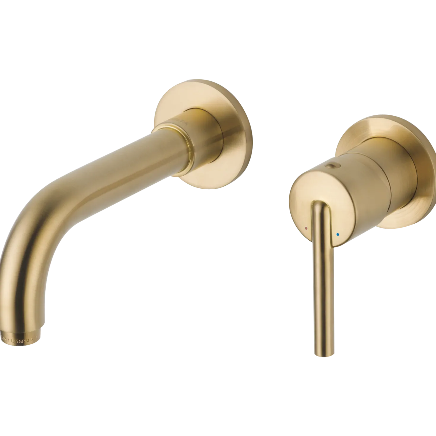 Delta Trinsic Single Handle Wall Mount Bathroom Faucet