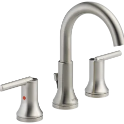 Delta Trinsic Two Handle Widespread Bathroom Faucet w/ Drain