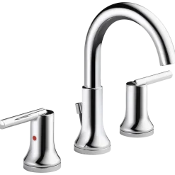Delta Trinsic Two Handle Widespread Bathroom Faucet w/ Drain