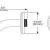 Delta 5-3/4" Wall Mounted Shower Arm and Shower Arm Flange