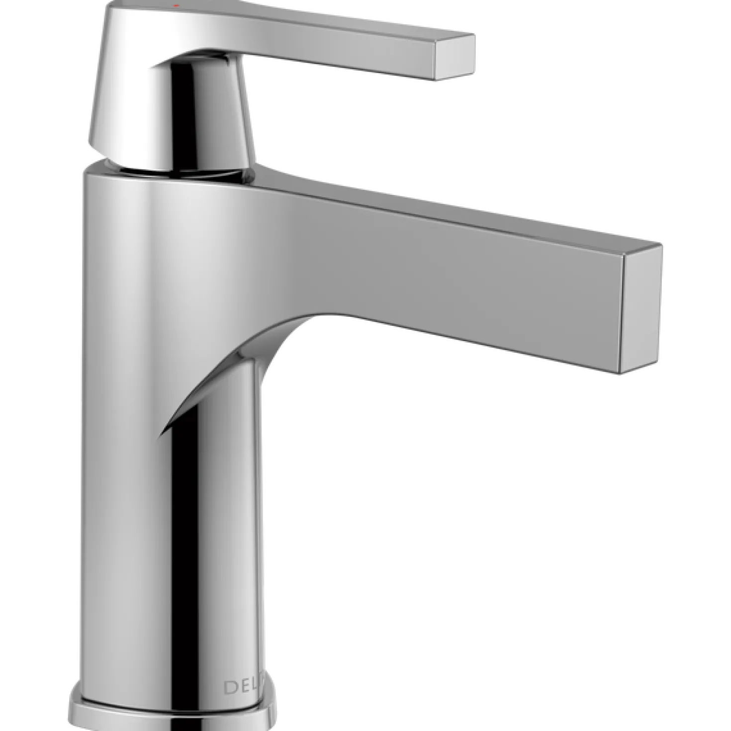 Delta Zura Single Handle Bathroom Faucet with Drain in Chrome