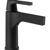 Delta Zura Single Handle Bathroom Faucet with Drain in Matte Black