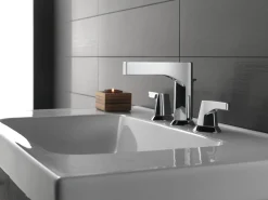 Delta Zura Two Handle Widespread Bathroom Faucet In Chrome