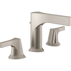 Delta Zura Two Handle Widespread Bathroom Faucet in Stainless