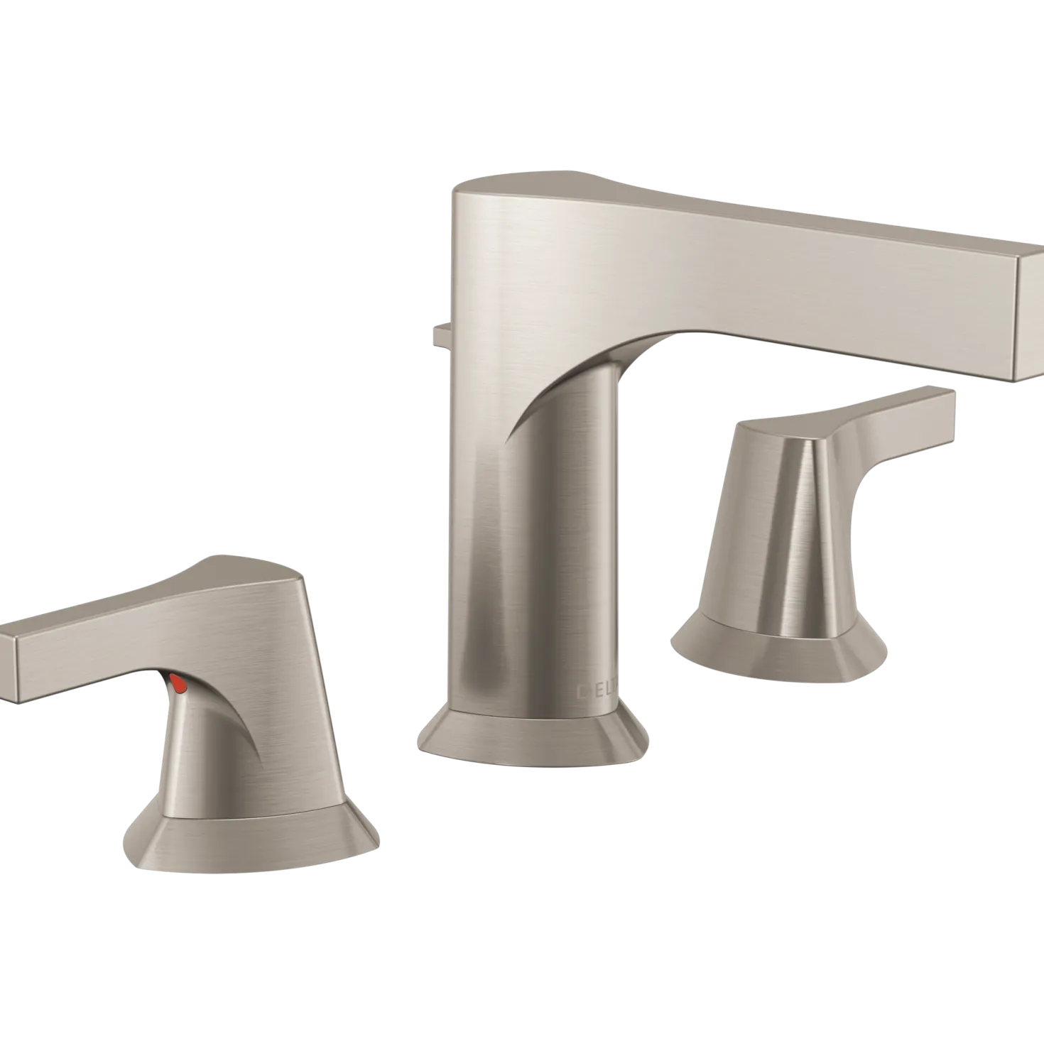 Delta Zura Two Handle Widespread Bathroom Faucet in Stainless