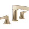 Delta Zura Two Handle Widespread Bathroom Faucet in Champagne Bronze
