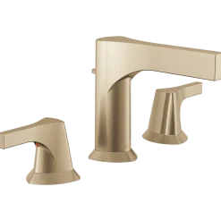 Delta Zura Two Handle Widespread Bathroom Faucet in Champagne Bronze