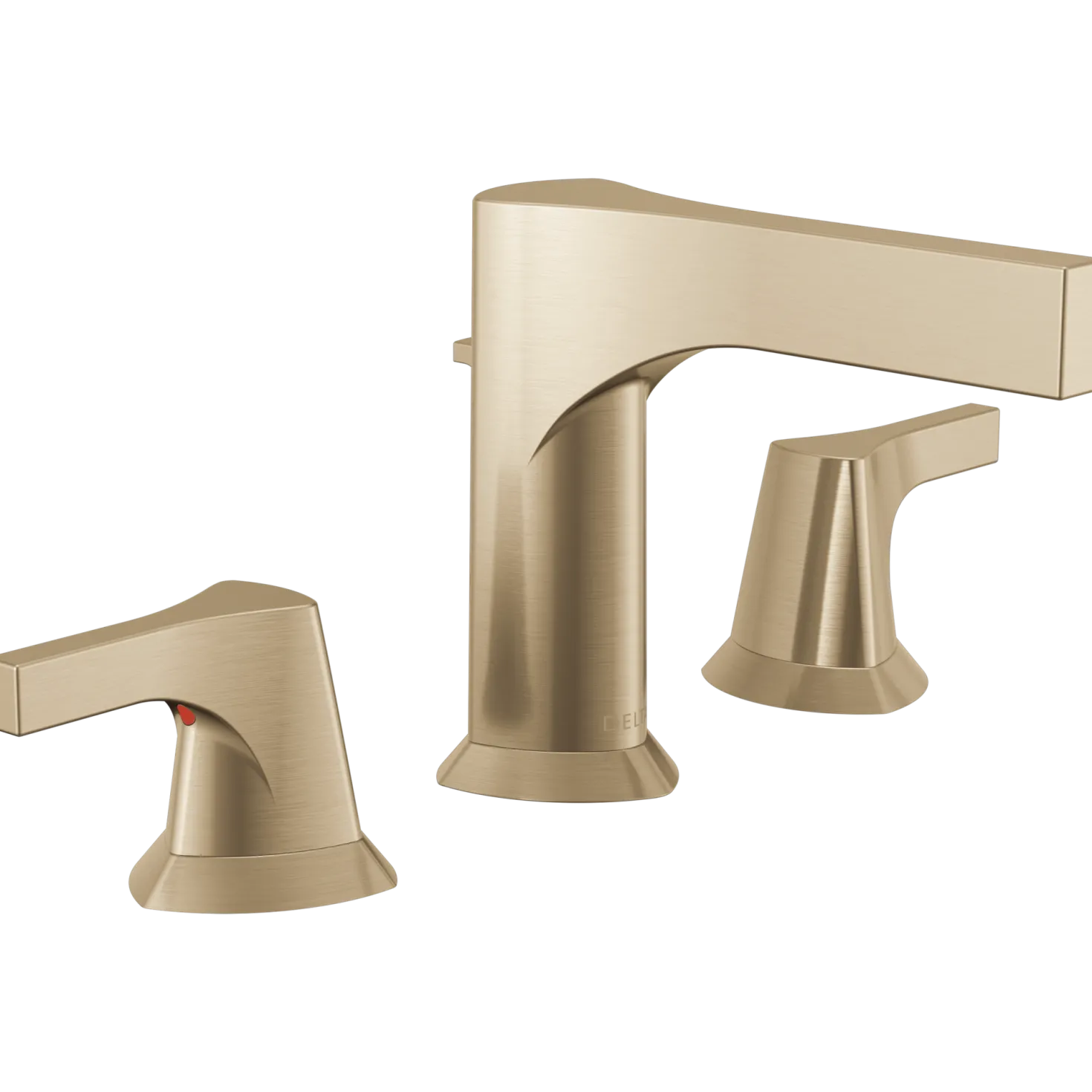 Delta Zura Two Handle Widespread Bathroom Faucet in Champagne Bronze