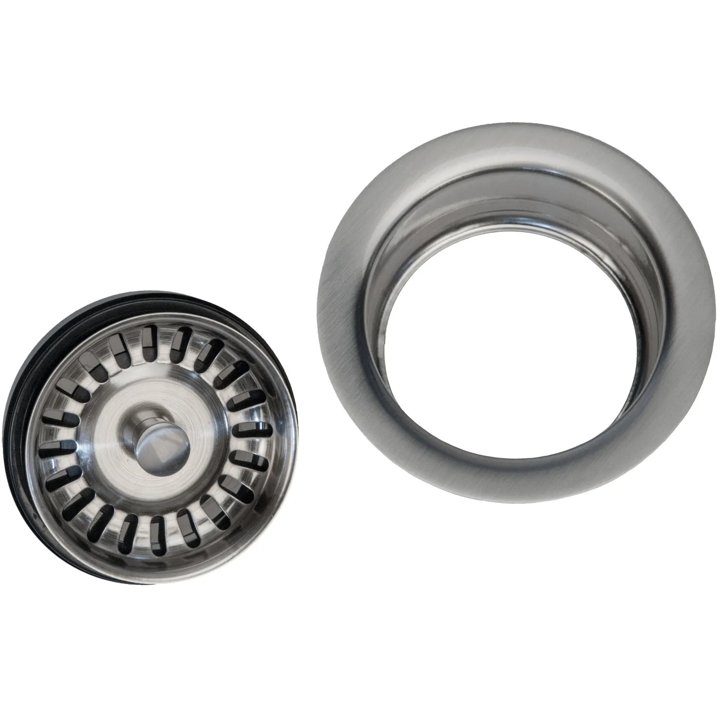 3.5″ Deluxe Garbage Disposal Drain w/ Basket – Brushed Nickel