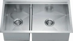 32" Double Bowl Dual Mount 18 Gauge Stainless Steel Kitchen Sink