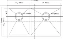 32" Double Bowl Dual Mount 18 Gauge Stainless Steel Kitchen Sink
