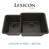 32" Double Bowl 40/60 Quartz Composite Sink