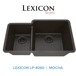 32" Double Bowl 40/60 Quartz Composite Sink