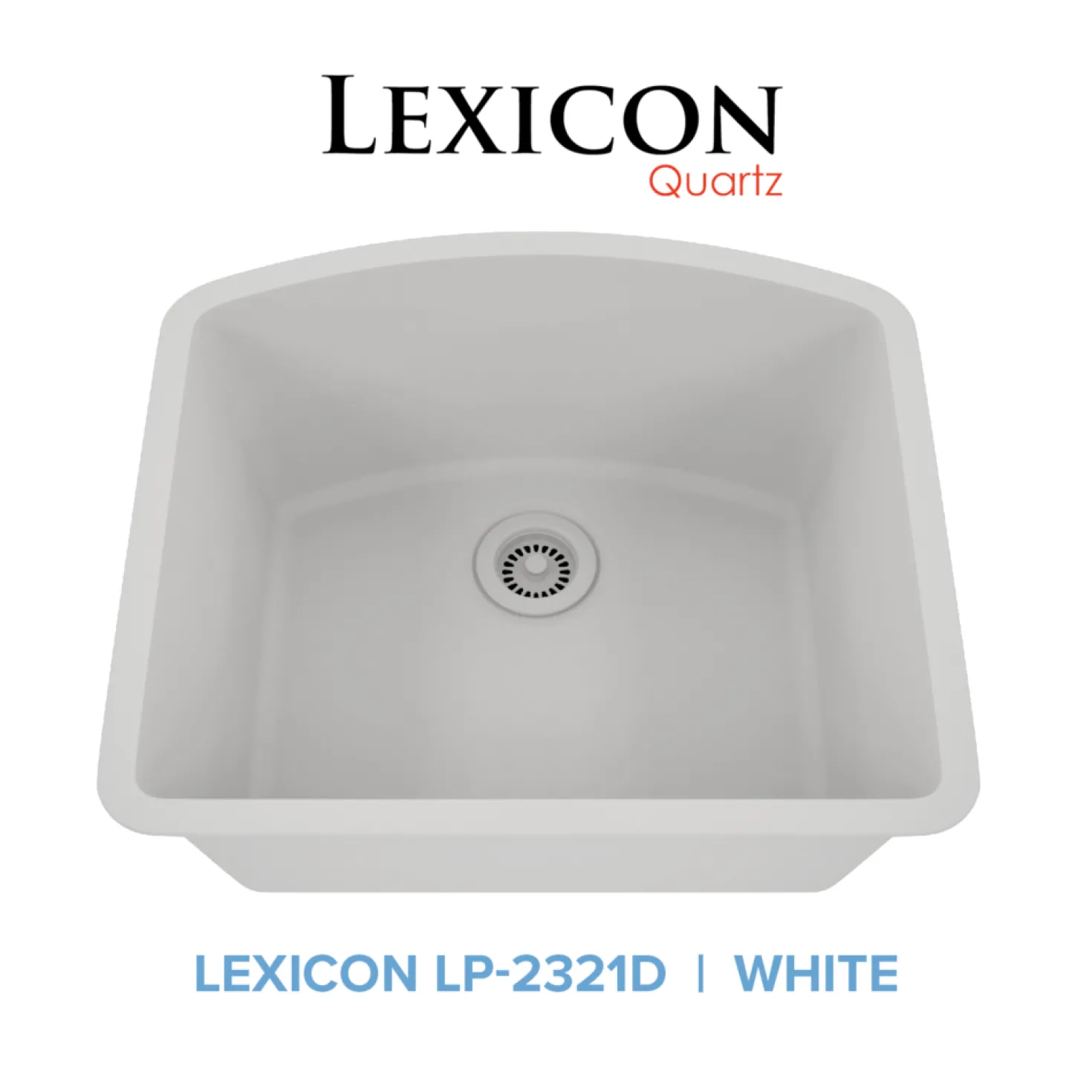D-Shaped Quartz Composite Kitchen Sink