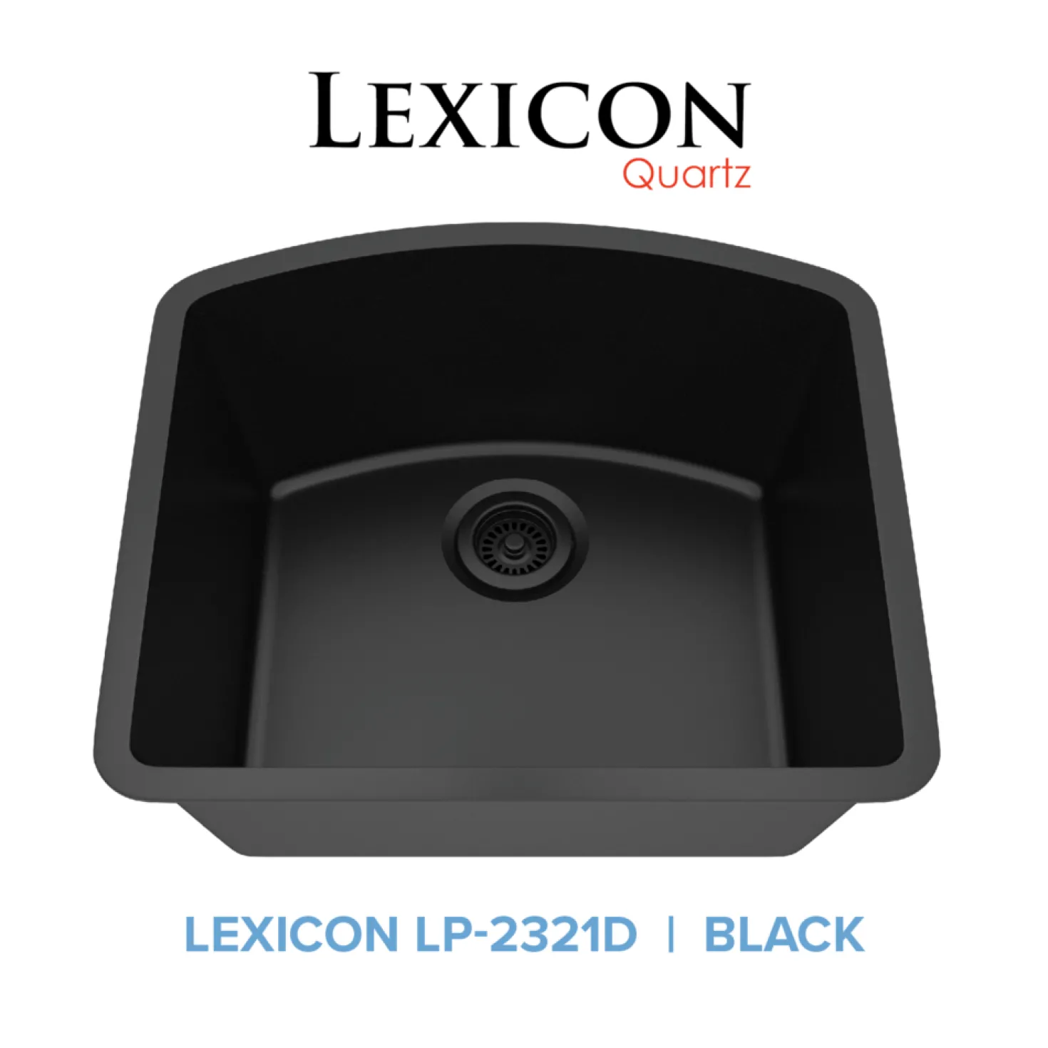 D-Shaped Quartz Composite Kitchen Sink