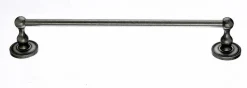 Ed6Apa 18" Single Towel Bar With Beaded Detail In Antique Pewter