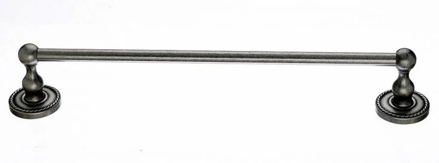 Ed6Apf 18" Single Towel Bar With Rope Detail In Antique Bronze