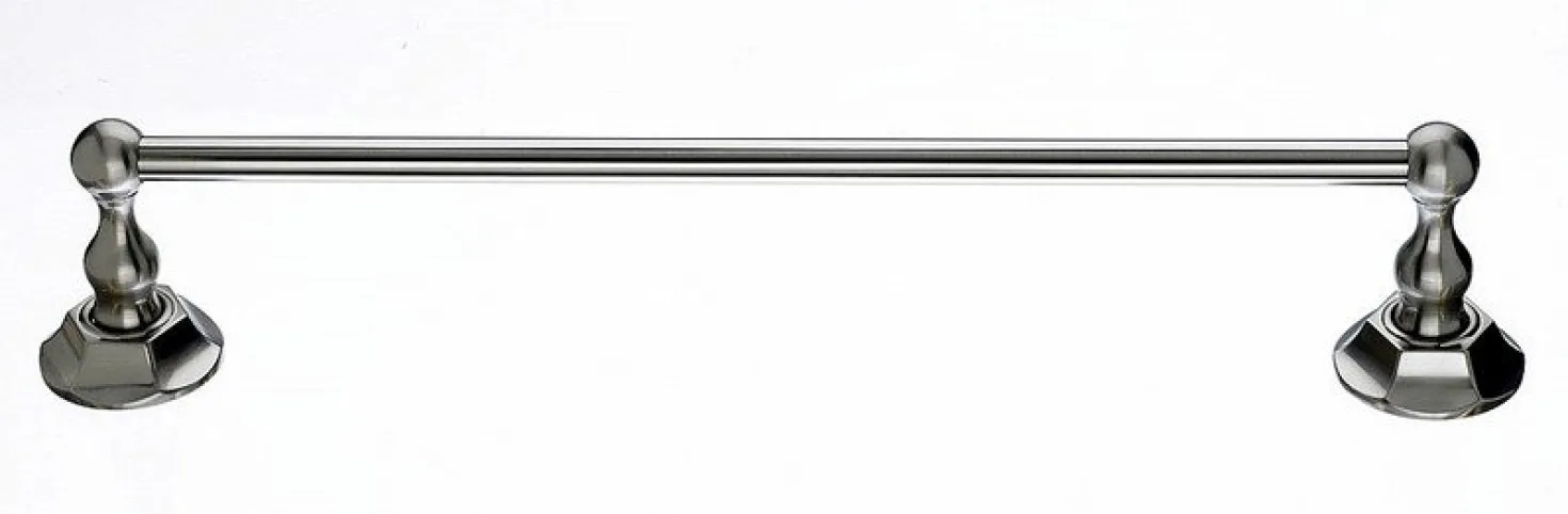 Ed6Bsnb 18" Single Towel Bar With Hex Detail In Brushed Satin Nickel