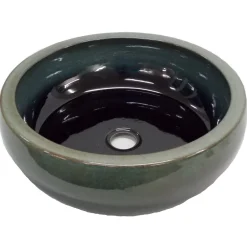 Eden Bath Aquamarine Ceramic Vessel Sink
