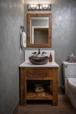 Eden Bath Arched Edges Copper Vessel Sink - Antique Dark Copper