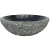 Eden Bath Black Granite Sink Rough Exterior - Polished Interior