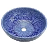 Eden Bath Blue Streams Ceramic Vessel Sink