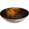 Eden Bath Brown Reflections Glass Vessel Sink
