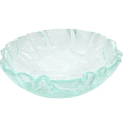 Eden Bath Clear Freeform Wave Glass Vessel Sink