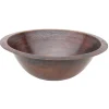 Eden Bath Copper Undermount Sink Bowl - Antique Dark