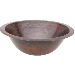 Eden Bath Copper Undermount Sink Bowl - Antique Dark