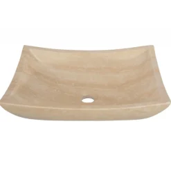 Eden Bath Deep Zen Sink - Beige Travertine