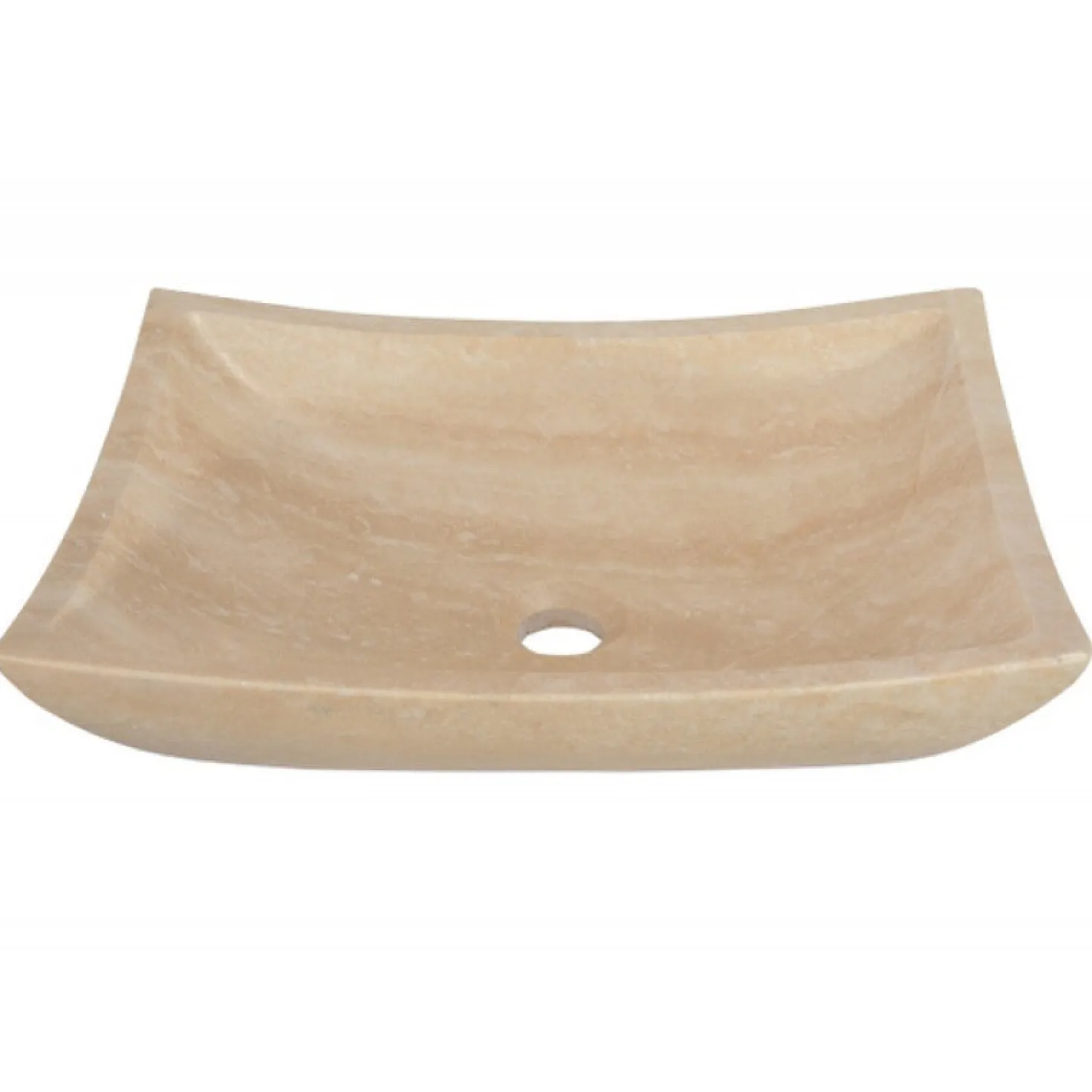 Eden Bath Deep Zen Sink - Beige Travertine