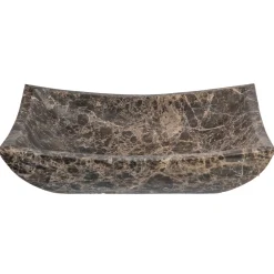Eden Bath Deep Zen Sink - Honed Dark Emperador Marble