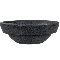 Eden Bath Echo Bowl Shaped Vessel Sink - Honed Padang Dark Granite