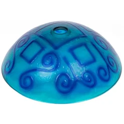 Eden Bath Green And Blue Swirls Glass Vessel Sink