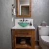 Eden Bath Green Drops Glass Vessel Sink