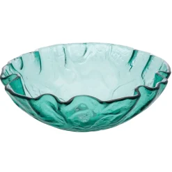 Eden Bath Green Free Form Wave Glass Vessel Sink