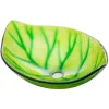 Eden Bath Green Leaf Shaped Vessel Sink