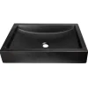 Eden Bath 22-in Shallow Wave Concrete Rectangular Vessel Sink