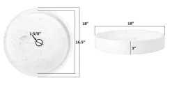 Eden Bath Low Round Vessel Sink - Lava Stone