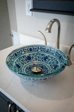 Eden Bath Ming Dynasty Glass Vessel Sink
