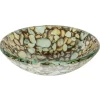 Eden Bath 14" Natural Pebble Pattern Glass Vessel Sink