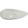 Eden Bath Pod Shaped Vessel Sink - Carrara White Marble